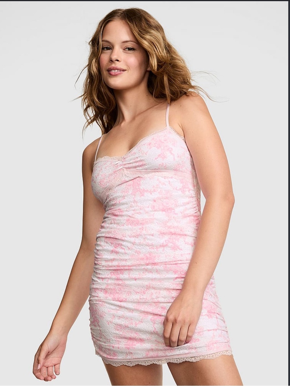 NEW! For Love and Lemons Charlemagne Harbor ruched dress